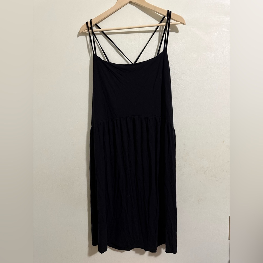 Old Navy Black Strappy Midi Dress